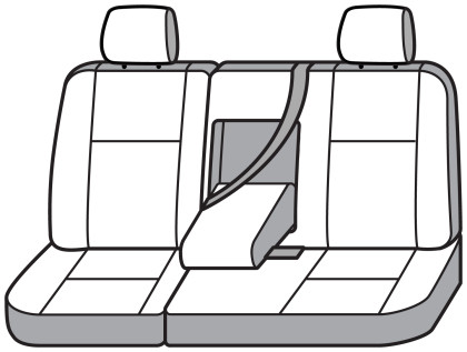 Covercraft Industries - 0713 Gm Crew 2nd 60/40 Split Seat Grey Covers - SS8375PCGY