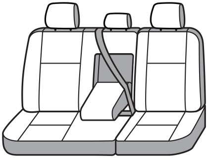 Covercraft Industries - 11c Dodge Ram 60/40 Rear W/fold Down Armrest 3 Adj Headrest - SS8396PCTP