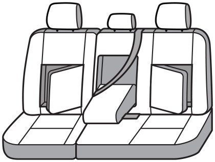 Covercraft Industries - 19c Silverado/sierra 1500 Seatsaver Second Row Waterproof Grey - SS8486WFGY