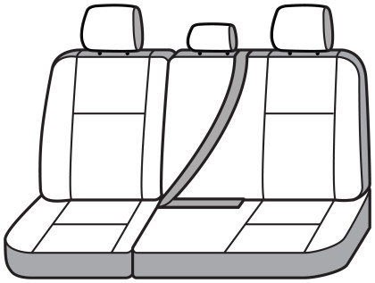 Covercraft Industries - 2019 F250/f350 Superduty Seatsaver Second Row Waterproof Grey - SS8493WFGY