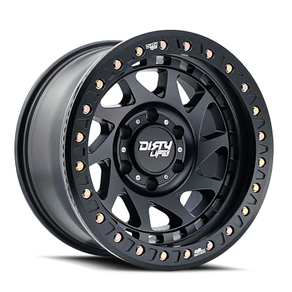 Dirty Life Wheels - Enigma Race 9313 Matte Black 17x9 5127 12mm 78.1mm - 9313-7973MB12