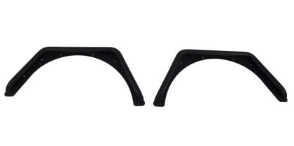 Kentrol - Fishbone Offroad - 9706 Wrangler Rear Tube Fenders Black Textured Powder Coat Steel - FB23029R