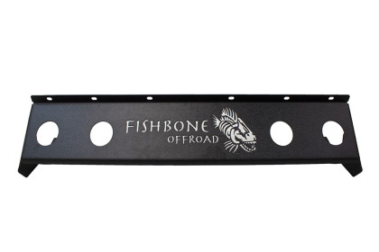 Kentrol - Fishbone Offroad - 18c Wrangler/20c Gladiator Mako Front Bumper Skid Plate Black Powder Coated Steel - FB23176