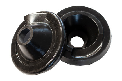 Kentrol - Fishbone Offroad - 18c Wrangler 3/4in Rear Spacer Kit Black Hd Polyurethane - FB47174