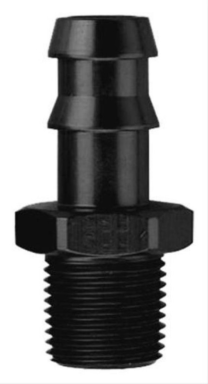 Fragola Performance Systems - 1/4 Hose Barb X 1/8 Mpt Black - 484004-BL