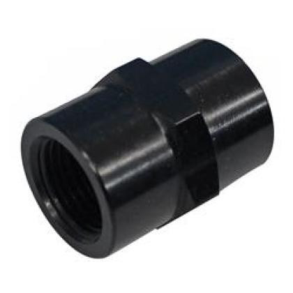 Fragola Performance Systems - 1/4 Fpt Coupler Black - 491002-BL