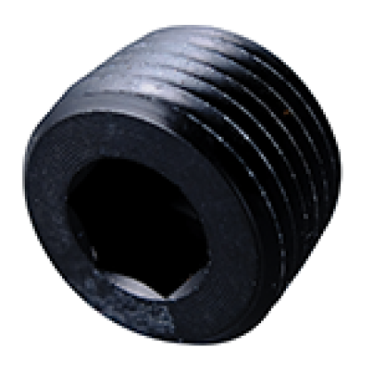 Fragola Performance Systems - 1/8 Mpt Pipe Pluginternal Black - 493202-BL