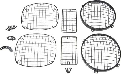 Kentrol - Fishbone Offroad - 199706 Jeep Wrangler Wire Mesh Guard Set (6 Pieces) - 50488
