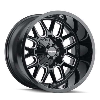 Mayhem - Cogent (8107) Gloss Black/milled Spokes 20x9 6135/6139.7 13mm 106mm - 8107-2937BM13