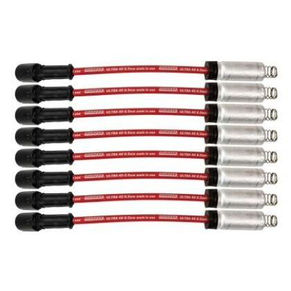 Moroso - Wire Set Red 8.5mm Ultra 40 Ls 11in. Long W Alum. Heatshield - 73742
