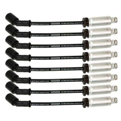 Moroso - Wire Set 8.5mm Black Ultra 40 Ls 9.75in. Long W Alum. Heatshield - 73744