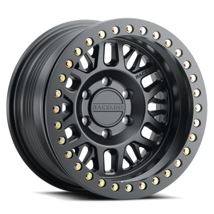 Raceline - Ryno Beadlock Satin Black 17x9 8x6.5 12m 4.5in Bs - RT951B-79080-12
