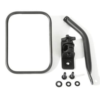 Rugged Ridge - 9715 Wrangler Quick Release Mirror Textured Black Rectangular - 11025.14