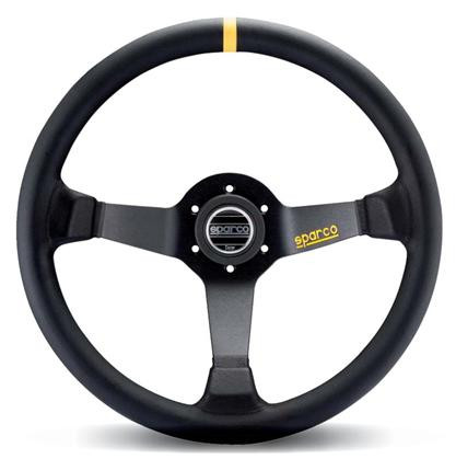 Sparco - Steering Wheel 345 Leather Black - 015R345MLN
