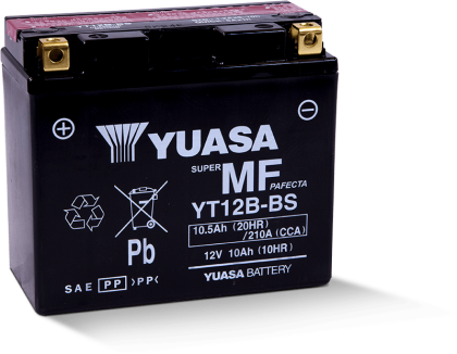 Yuasa Battery - Yt12bbs 12v Agm Battery (w/ Bottle Of Acid) - M6212B