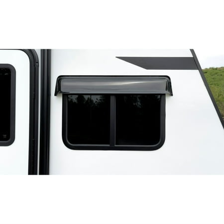 GT Styling - Rv Window Rain Blade Fits 1821 Inch Wide Window 1 Piece Smoke - RV1021