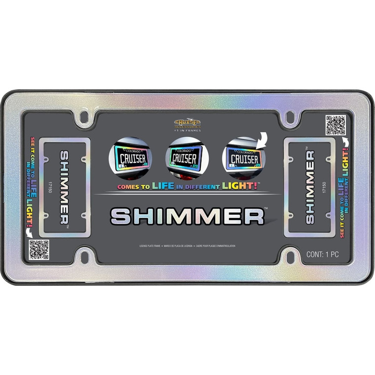 Rock Tamers - License Plate Frameshimmer Iridescent/matte Black - 17150