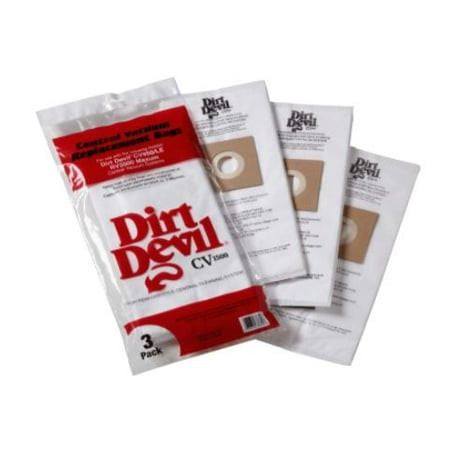 H-P - Dirt Devil 3pack Replacement Bagsfor 8233cv1500cv900maxum 2000 - 9597
