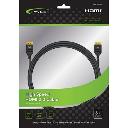 Pace - Pace  6ft Hdmi Cable - 118-006