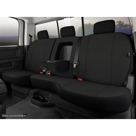 Fia - 19c Silverado/sierra 1500/2500/3500 Sp Rear 60/40 Seat Cover Black - SP82-66 BLACK