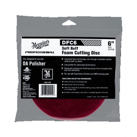 Meguiars - 6in Soft Buff Da Foam Cutting Disc - DFC6