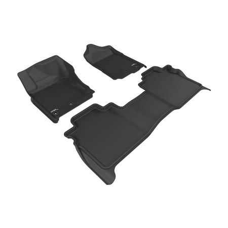 3D Mats - 16c Titan Crew Cab Kagu Black 1st & 2nd Row(w/ Storage Box)floor Liner - L1NS08501509