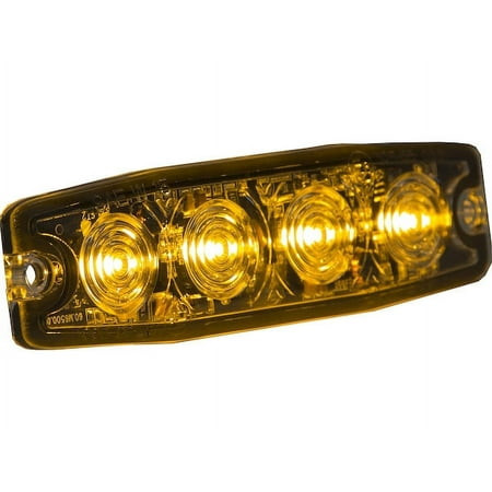 Buyers - Ultra Thin 4.5 Inch Amber Led Strobe Light - 8892240
