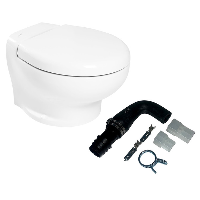 Thetford Nano Touch Compact Toilet Raw Water Kit (No Inlet Pump) - 24V - T-NAN024PW/TSFT/NA-RWKITNP