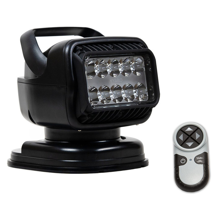 Golight GT Series LED Hybrid Portable Light w/Magnetic Shoe Mount Handheld Wireless Remote - 12V - Black - 79518GT