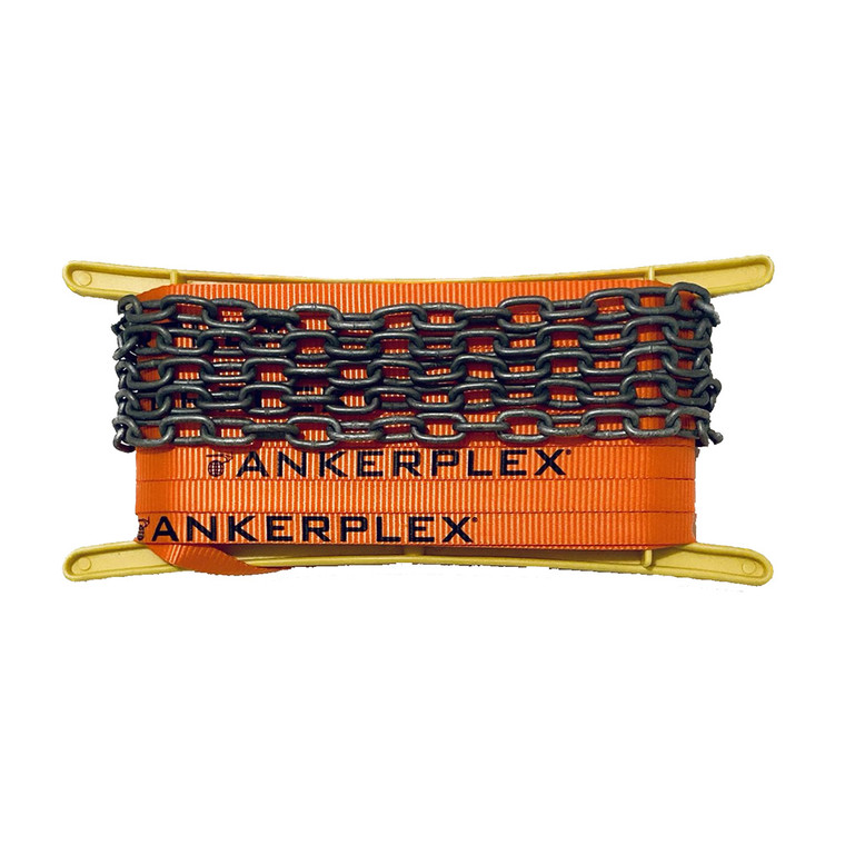 Ankerplex Flat Anchor Line w/Chain f/Vessels up to 15' 75' + 9' Galvanized Chain on Storage Reel - AFL25
