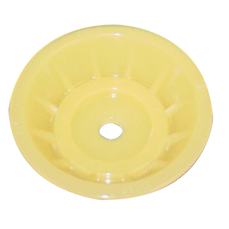 C.H. Yates Rubber CO. - Yellow Plastic Bow Bell3.5 In. X 0.5 In. - 350Y