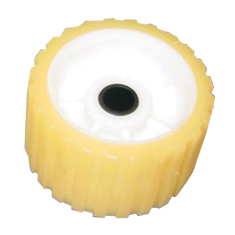 C.H. Yates Rubber CO. - Yellow Plastic Ribbed Roller5 In. X 0.75 In. - 500YW-6P