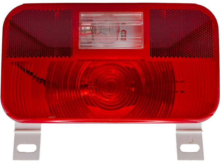RV Designer - Incandescent Rectangular License Light & Bracket & Backup With Reflex - L971