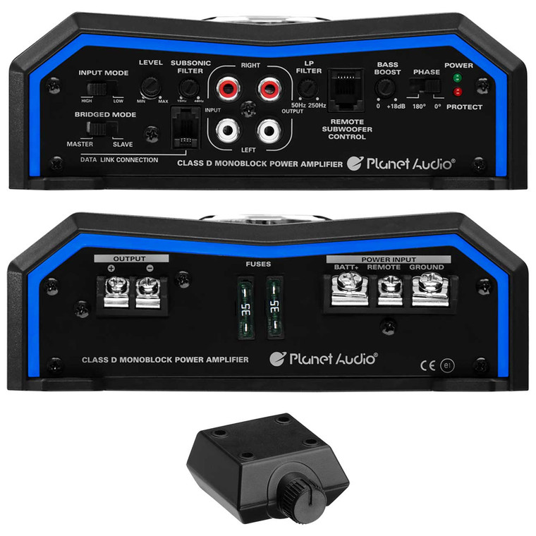 Planet Audio - Pulse 3000w High Output Monoblock Class D Amplifier 11.93 Inl 7 Inw 2.26 Inh - PL3000.1D