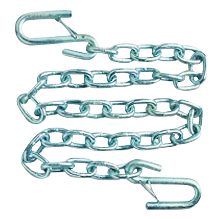 C R Brophy Machine Works - Trailer Safety Chain With Two Latch Shooks5/16in Chain 17/32in Shooks - TCL3