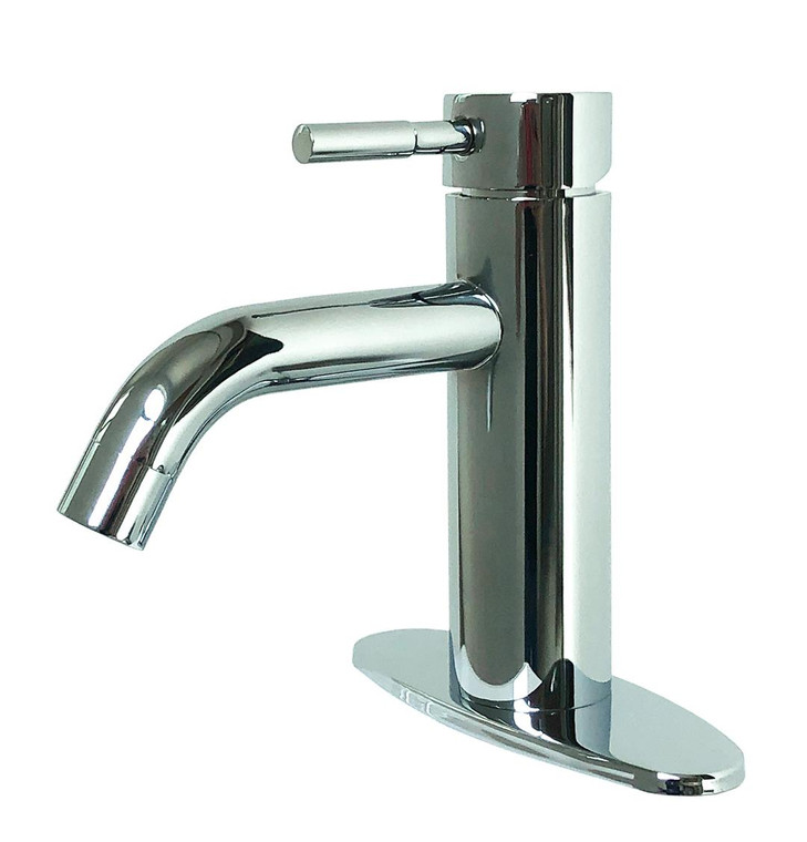 American Brass - Rv Bathroom Metal Vesselfaucet63/4in With Optionaldeckplate  Chrome - VF77CH-E