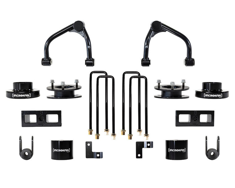 Ironman 4x4 - 19c Silverado/sierra 1500 4in Lift & Level Kit(fron 4in/rear 3in)(multi Leaf Springs) - 76-087-001