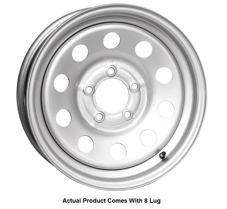 Taskmaster - Vesper Steel 16x6 8x6.5 Silver Mod 3860 Lcc Trailer Wheel - MX660865SM1LBX