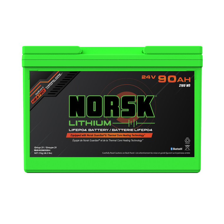Norsk - 24v 90ah Lifepo4 Bat Gdn H - B24090GH
