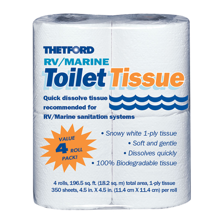 Thetford - Rv/marine Tissue 4 Pack - 20804