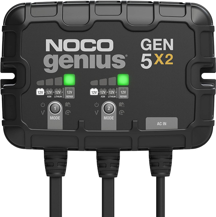 The Noco - Onboard Battery Charger (10a) 2 Bank - GEN5X2