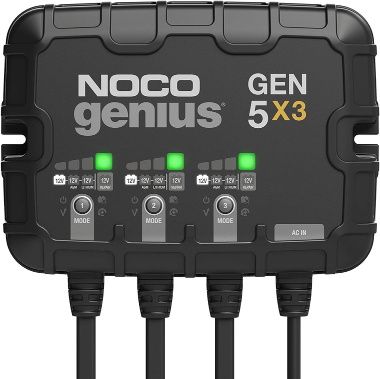 The Noco - Onboard Battery Charger (15a) 3 Bank - GEN5X3