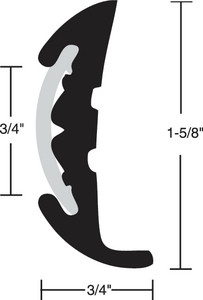 A&m Marine - Rub Rail Kit S/rigid/v Wht/chr70'x1-5/8" - V11-9811WCM70-2