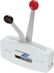 A&m Marine - Side Mount Sa Control Dual Lever Gray - B47