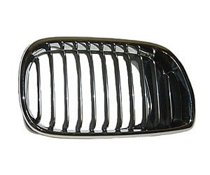 Sherman Parts - Rh Grille Chr W/ Chrome Vents Bmw 3 Series (e46) Sdn/wgn 0205 - 0054B-99A-2