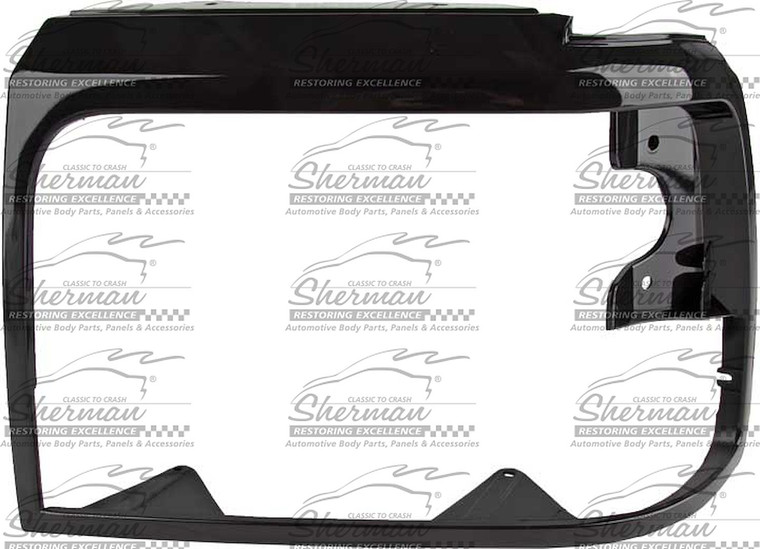 Sherman Parts - Lh Headlamp Door Blk Ford P/u 9298 (f150 9296; F250/f350 9298) ; Bronco 9296 - 578-95BL