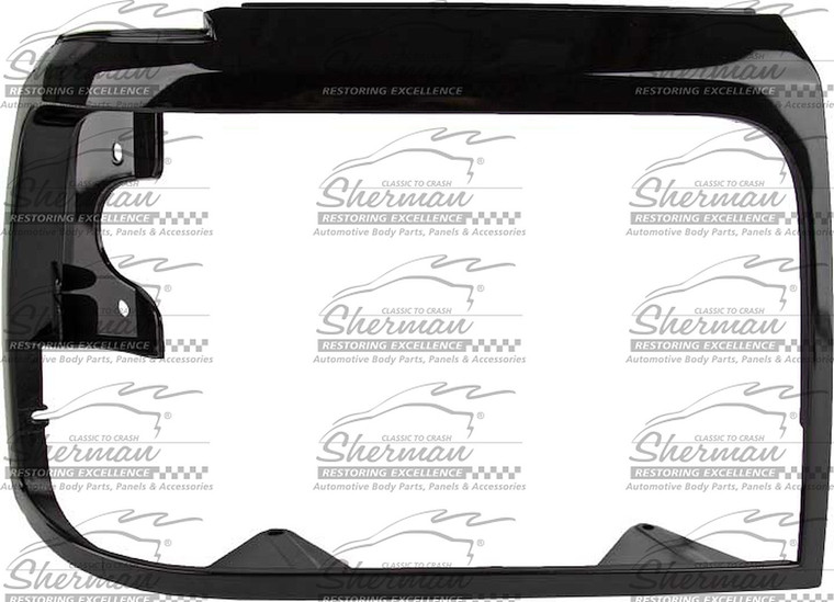 Sherman Parts - Rh Headlamp Door Blk Ford P/u 9298 (f150 9296; F250/f350 9298) ; Bronco 9296 - 578-95BR