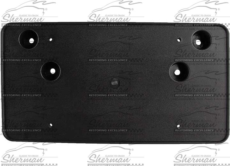 Sherman Parts - Front Bumper Lic Brkt Blk Textured Camaro 1014 - 701-90LB