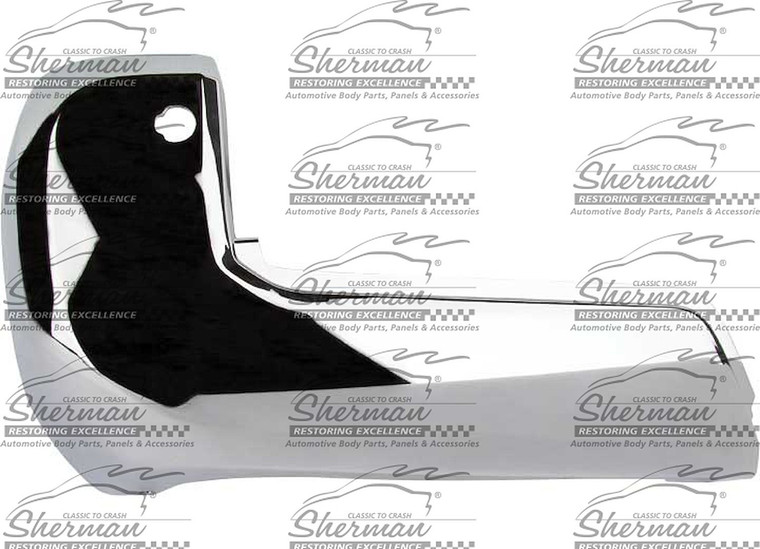 Sherman Parts - Capa Lh Rr Bumper Extension Otr End Cap; W/parking Assist; Chrome Toyota Tacoma 1620 - 8125-83AQ-1