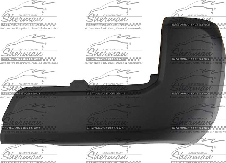 Sherman Parts - Capa Rh Rr Bumper Extension Otr End Cap; W/o Parking Assist; Black Toyota Tacoma 1620 - 8125-91ABQ-2